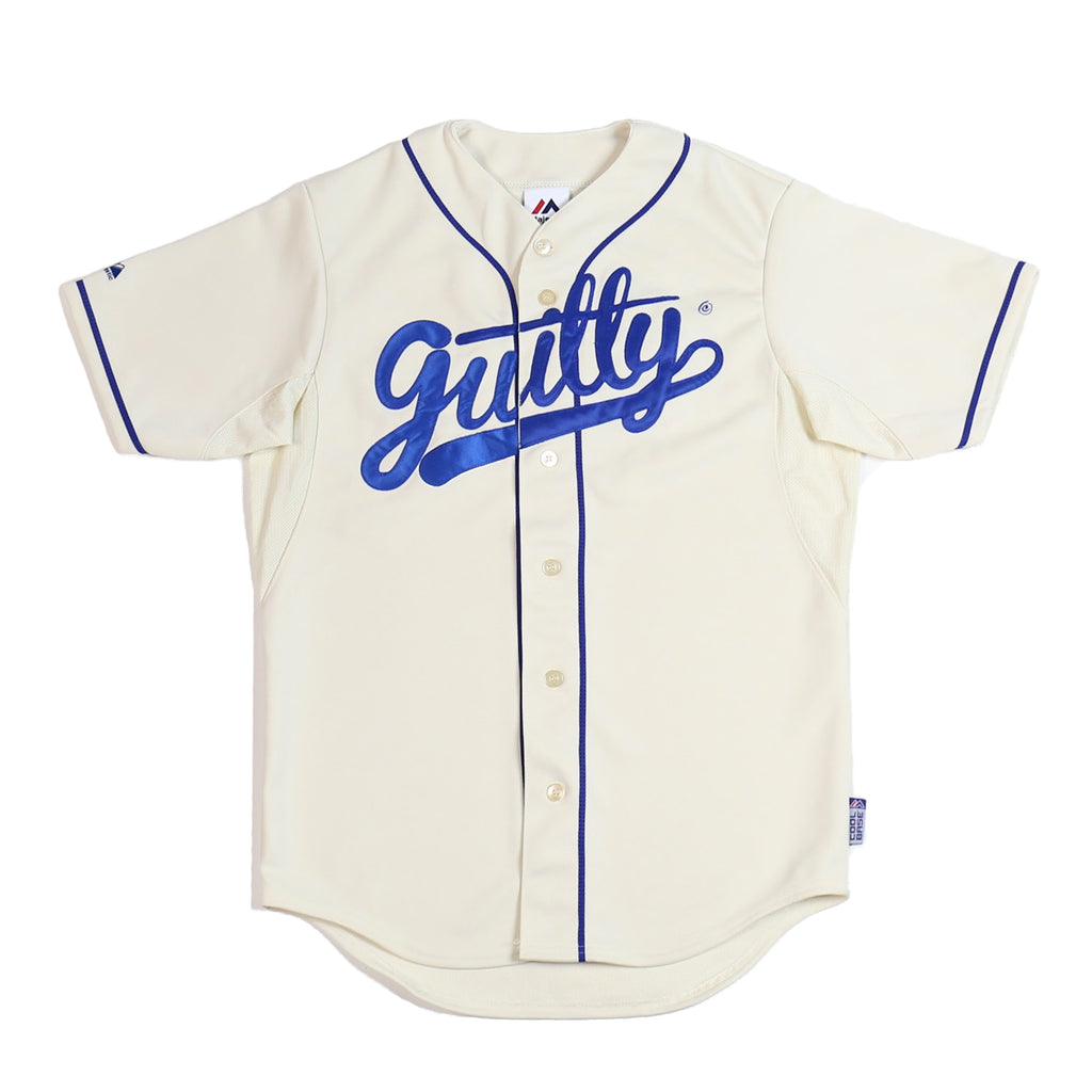 Classic Logo Baseball Jersey [Cream/Royal] – Guilty Conscience